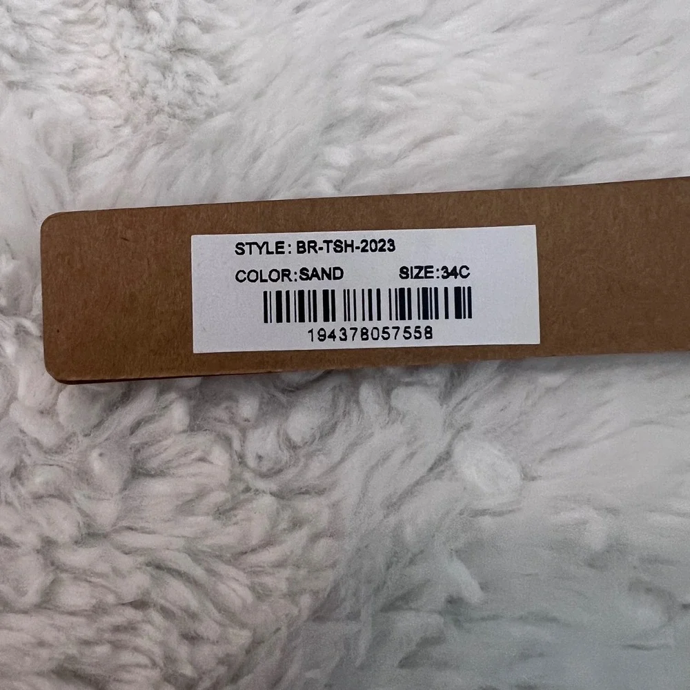 SKIMS Fits Everybody T-Shirt Bra Sand Tan Underwire BR-TSH-2023 Size 34C NWT - Picture 9 of 13